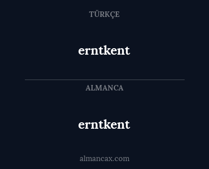 erntkent - erntkent