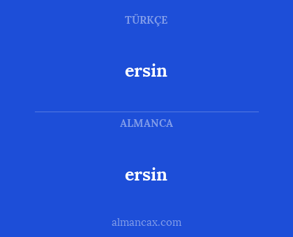 ersin - ersin