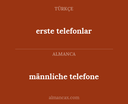 männliche telefone - erste telefonlar