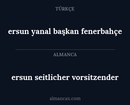 ersun seitlicher vorsitzender - ersun yanal başkan fenerbahçe
