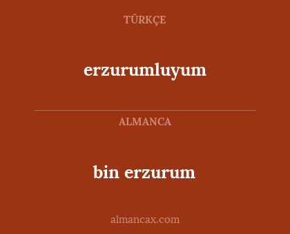 erzurumluyum - bin erzurum