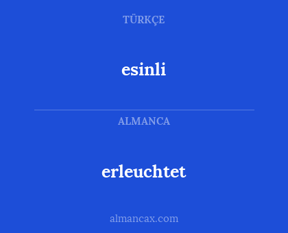 erleuchtet - esinli