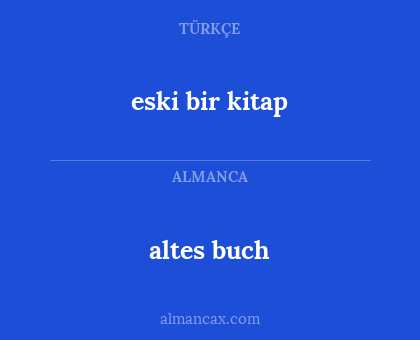 eski bir kitap - altes buch