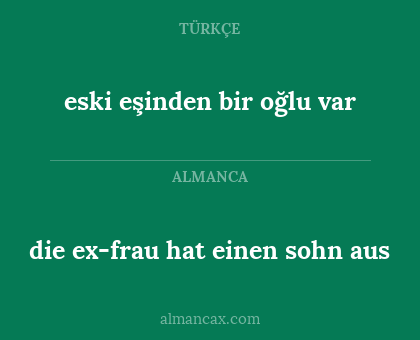 eski eşinden bir oğlu var - die ex-frau hat einen sohn aus