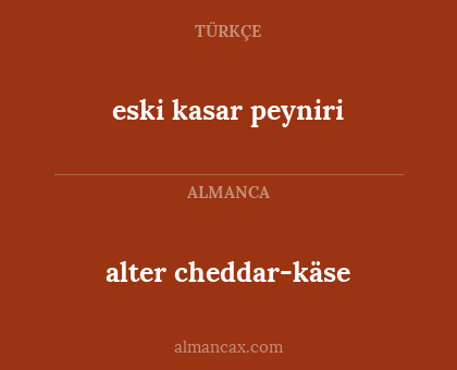 alter cheddar-käse - eski kasar peyniri