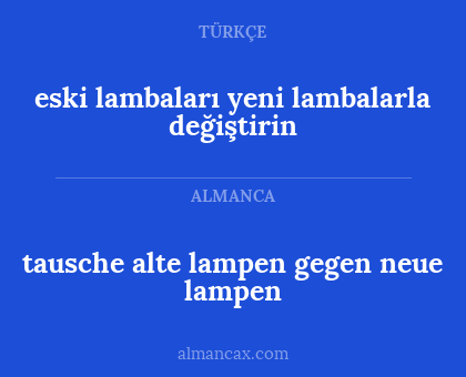 tausche alte lampen gegen neue lampen - eski lambaları yeni lambalarla değiştirin