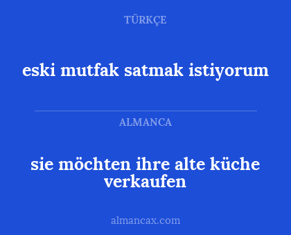eski mutfak satmak istiyorum - sie möchten ihre alte küche verkaufen