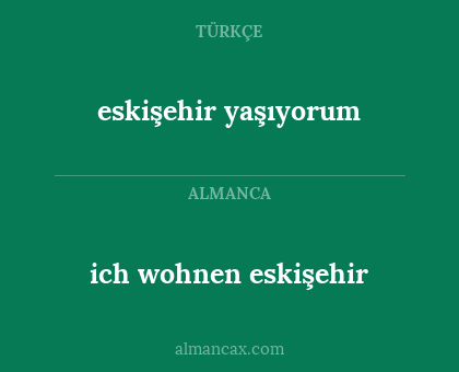 eskişehir yaşıyorum - ich wohnen eskişehir