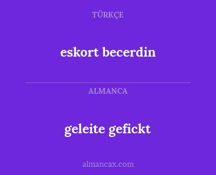 geleite gefickt - eskort becerdin
