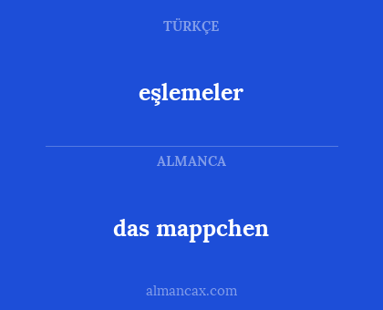 eşlemeler - das mappchen