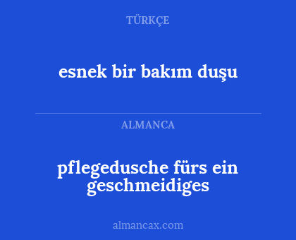 pflegedusche fürs ein geschmeidiges - esnek bir bakım duşu