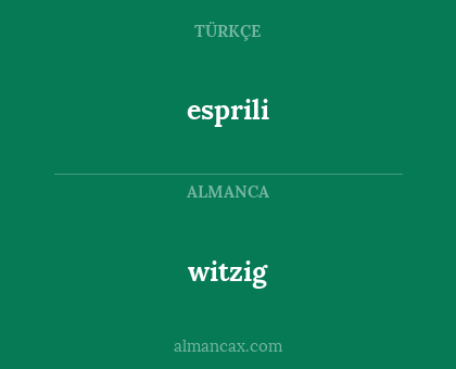 witzig - esprili
