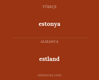 estonya - estland