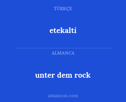 etekalti - unter dem rock