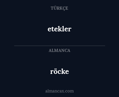 röcke - etekler
