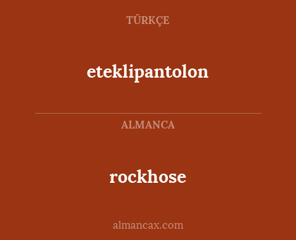 eteklipantolon - rockhose