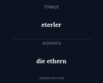 eterler - die ethern