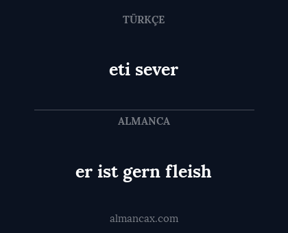 eti sever - er ist gern fleish