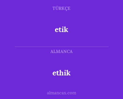 etik - ethik