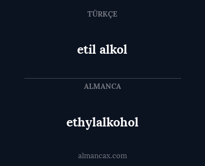 ethylalkohol - etil alkol