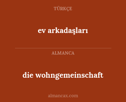 die wohngemeinschaft - ev arkadaşları