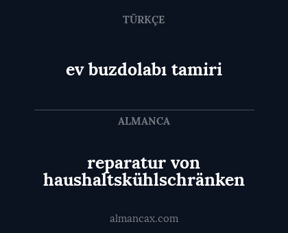 reparatur von haushaltskühlschränken - ev buzdolabı tamiri