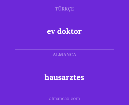 ev doktor - hausarztes