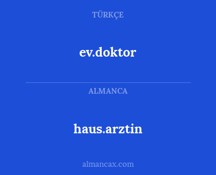 ev.doktor - haus.arztin