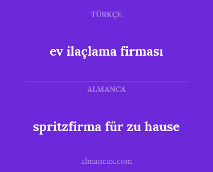 spritzfirma für zu hause - ev ilaçlama firması