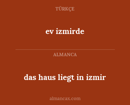 das haus liegt in izmir - ev izmirde