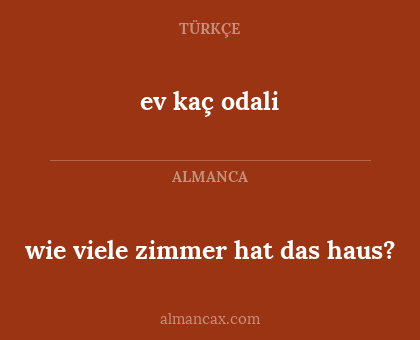 ev kaç odali - wie viele zimmer hat das haus?