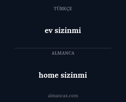 ev sizinmi - home sizinmi
