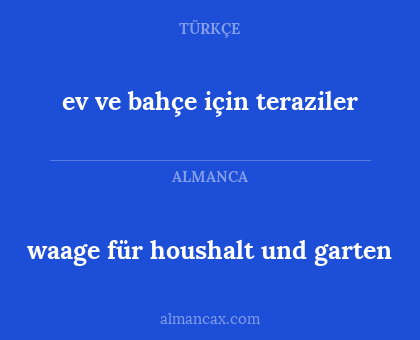 waage für houshalt und garten - ev ve bahçe için teraziler
