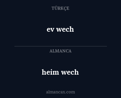 heim wech - ev wech
