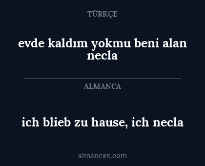 evde kaldım yokmu beni alan necla - ich blieb zu hause, ich necla