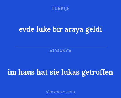 evde luke bir araya geldi - im haus hat sie lukas getroffen