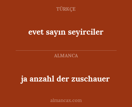evet sayın seyirciler - ja anzahl der zuschauer