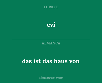 evi - das ist das haus von