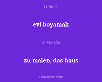 evi boyamak - zu malen, das haus