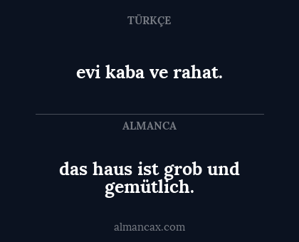 das haus ist grob und gemütlich. - evi kaba ve rahat.