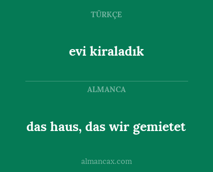 evi kiraladık - das haus, das wir gemietet