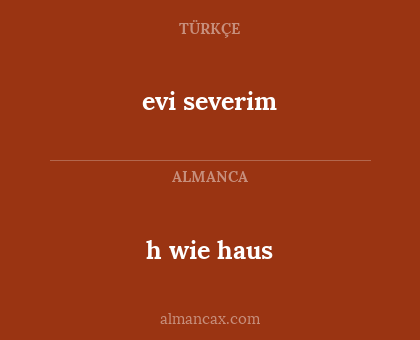 evi severim - h wie haus