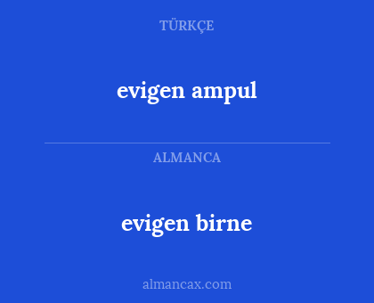 evigen ampul - evigen birne