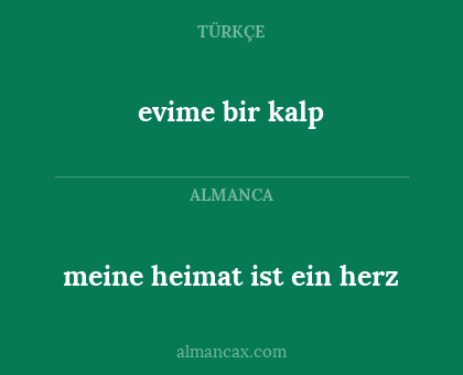 evime bir kalp - meine heimat ist ein herz