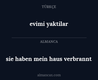 evimi yaktilar - sie haben mein haus verbrannt