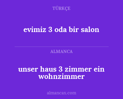 evimiz 3 oda bir salon - unser haus 3 zimmer ein wohnzimmer