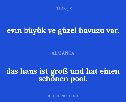 das haus ist groß und hat einen schönen pool. - evin büyük ve güzel havuzu var.