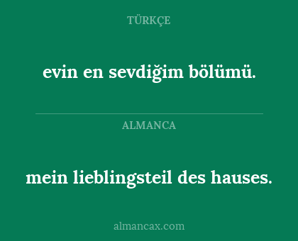 mein lieblingsteil des hauses. - evin en sevdiğim bölümü.