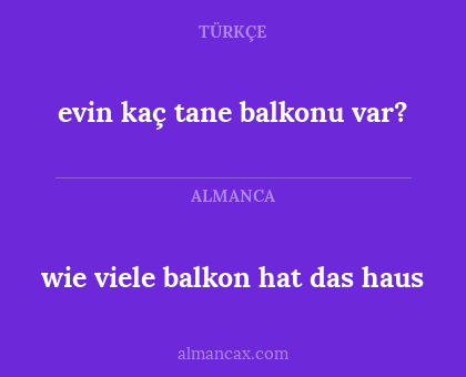 evin kaç tane balkonu var? - wie viele balkon hat das haus