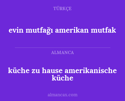 evin mutfağı amerikan mutfak - küche zu hause amerikanische küche